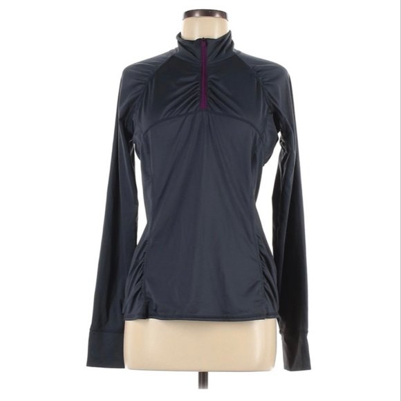 ATHLETA Grey and Purple Quater Zip Jacket - Picture 1 of 5